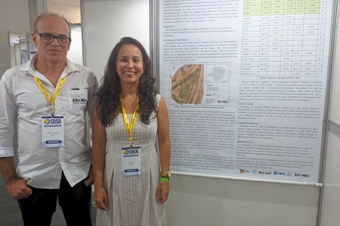 Pesquisadores da Epamig apresentam inovações em simpósio de sensoriamento remoto